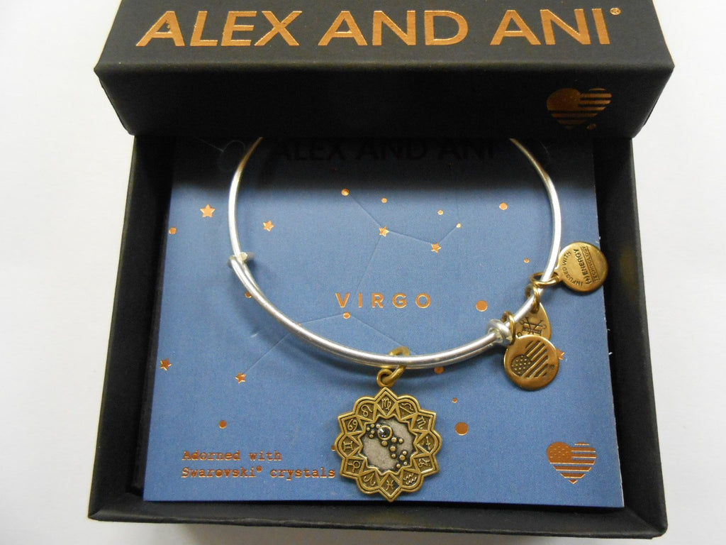 Alex and Ani Virgo Two Tone Bangle Bracelet NWTBC