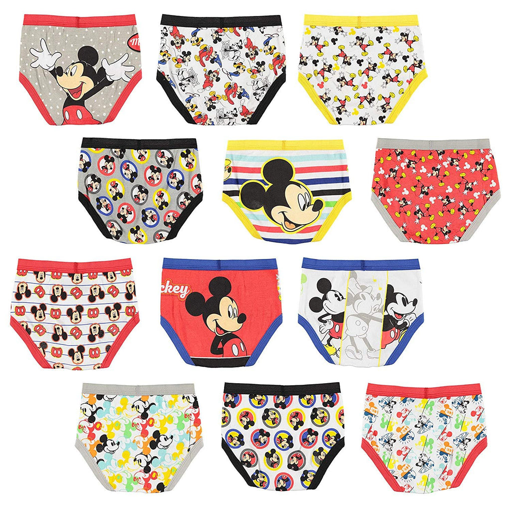 Disney Boys' Toddler Mickey Mouse Days' Gift Box 12-Pack Brief