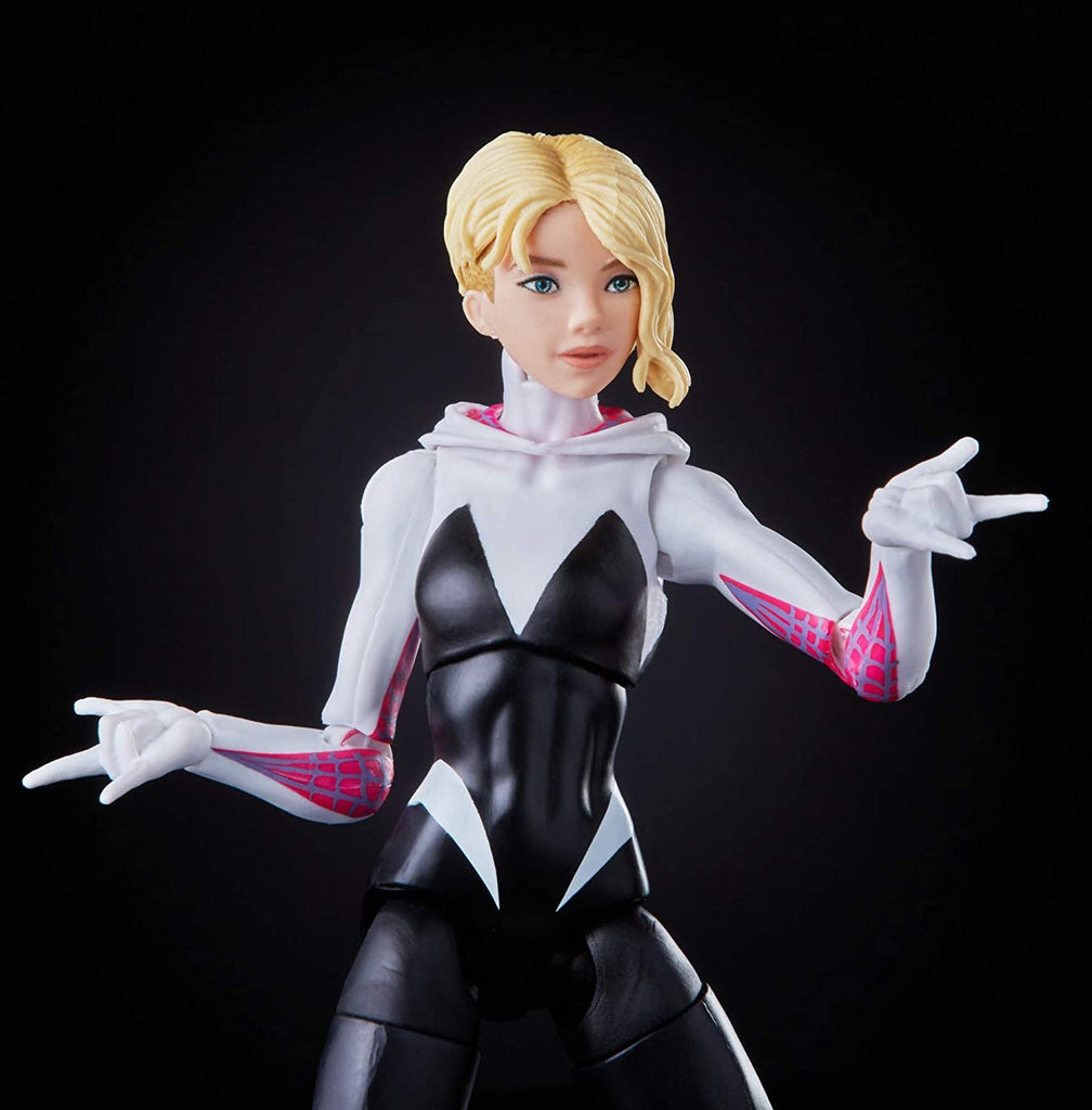 Spider-Man Hasbro Marvel Legends Series Into The Spider-Verse Gwen Stacy 6-inch Collectible Action Figure Toy, with Spider-Ham Mini-Figure