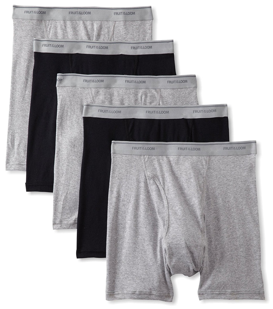 Fruit of the Loom Men'sNo Ride up Boxer Brief (Pack of 5)