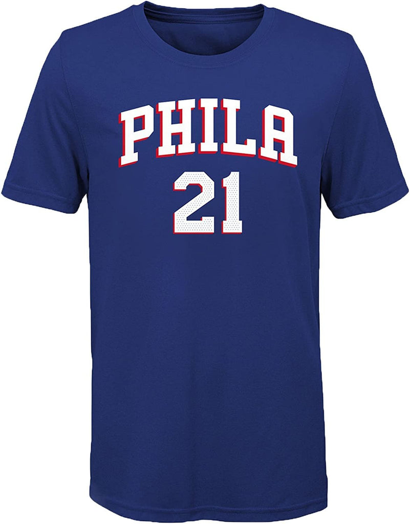 Outerstuff Joel Embiid Philadelphia 76ers Blue Youth Name & Number T-Shirt X-Large 18/20