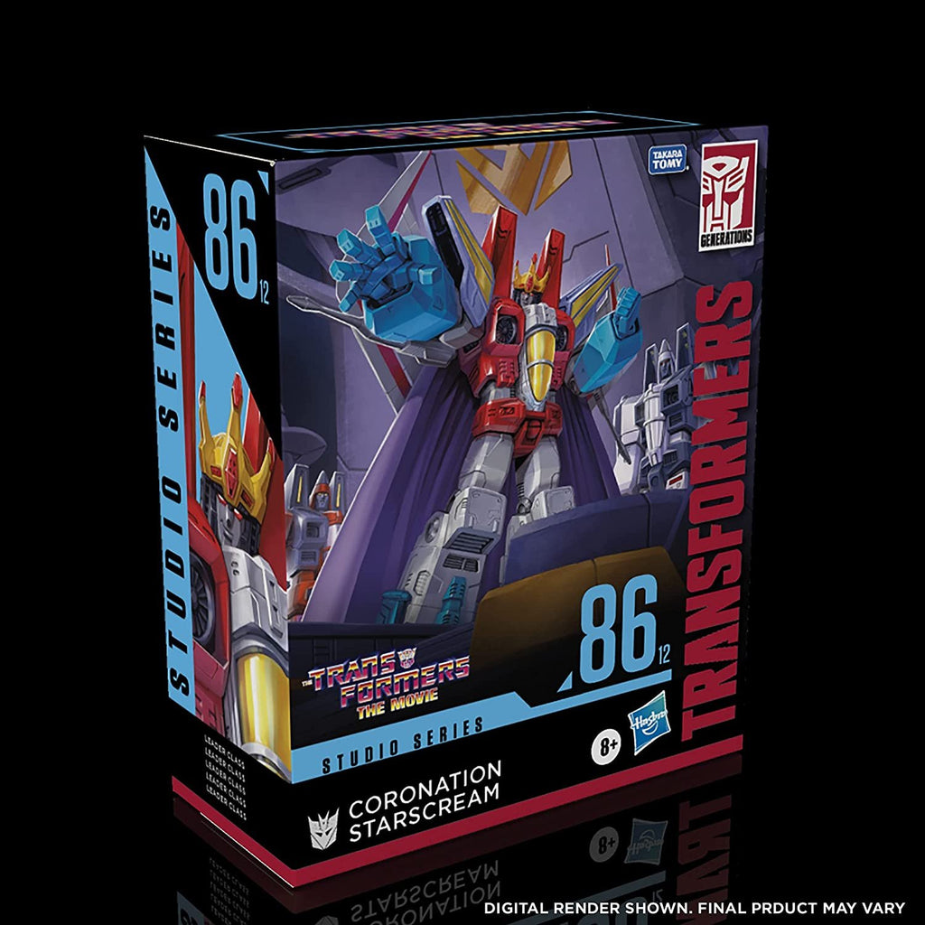 Transformers Studio Series 86-12 Leader Class The Transformers: The Movie 1986 Coronation Starscream Action Figure, Ages 8 and Up, 8.5-inch