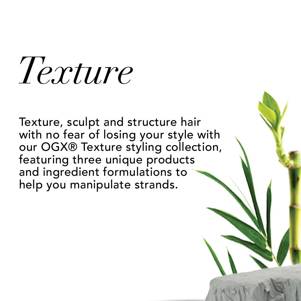 OGX Flexible + Beeswax Texture Hair Spray Wax, Black, 6 Oz