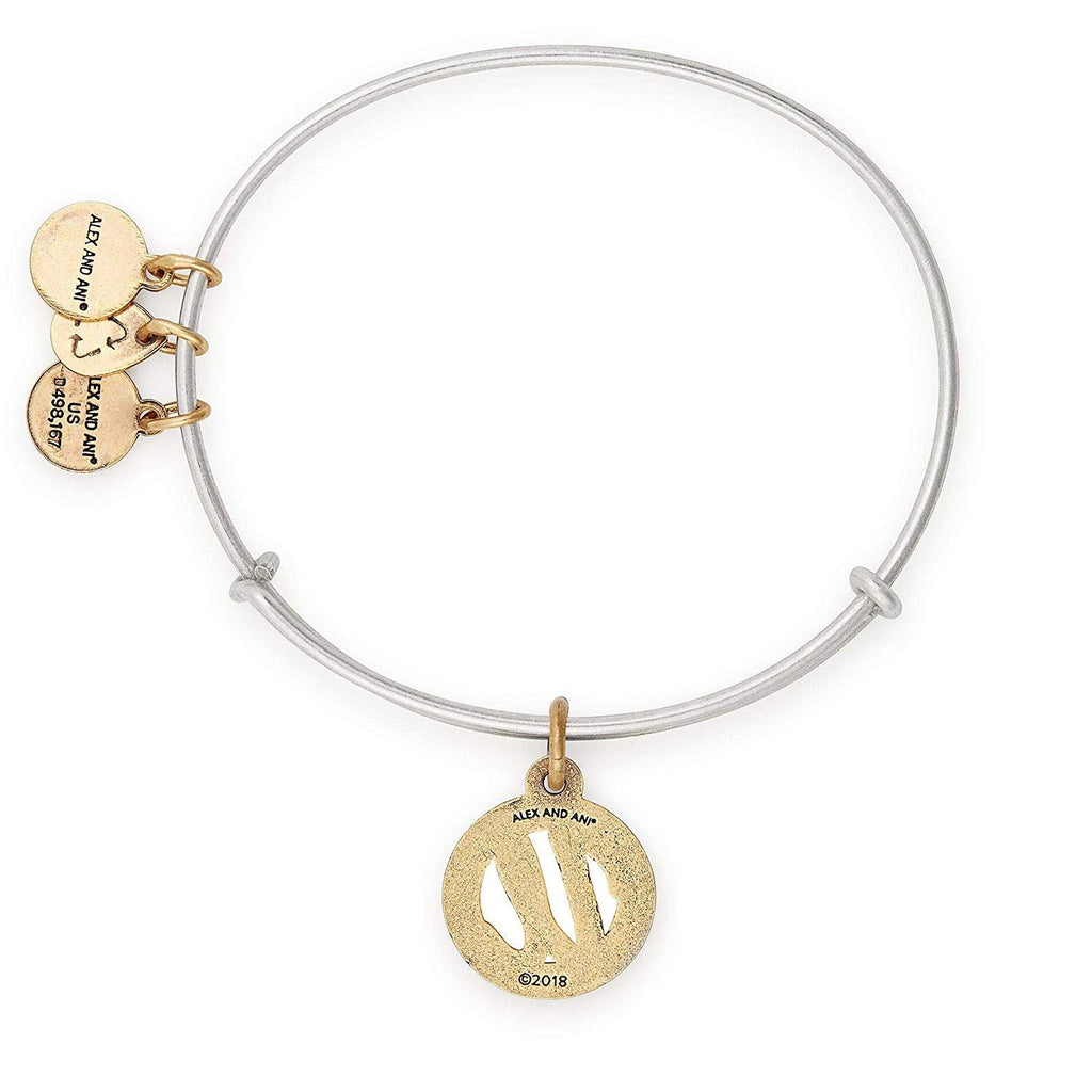 Alex and Ani Womens Initial U Charm Bangle