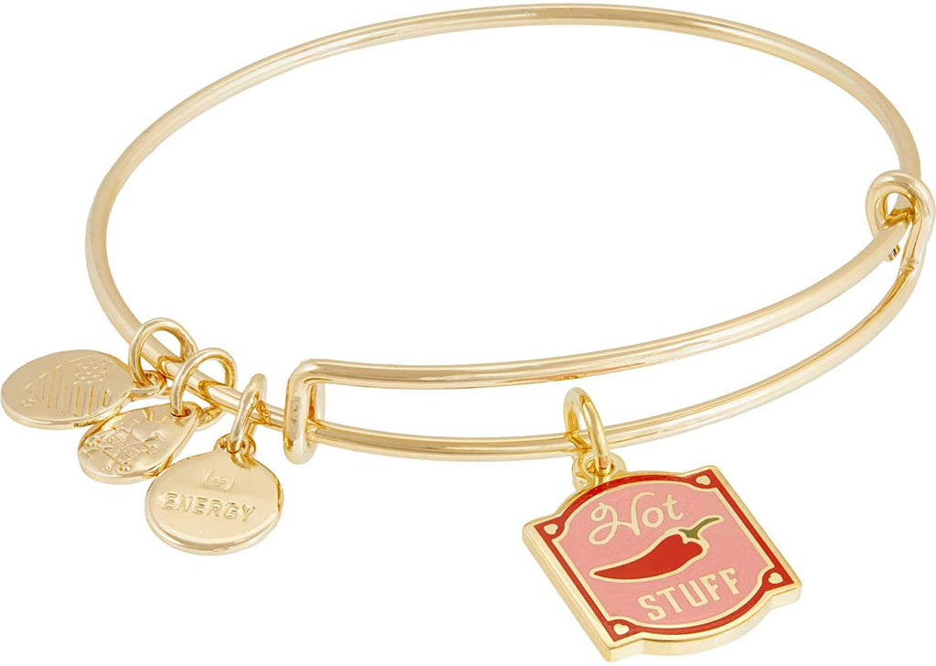 Alex and Ani Hot Stuff Bangle Bracelet Pink One Size