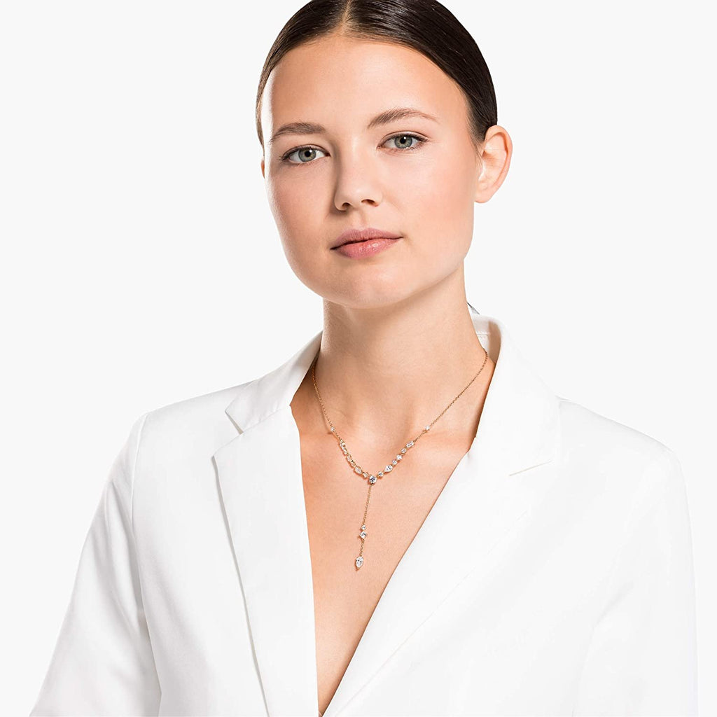 SWAROVSKI Women's Attract Rose-Gold Tone Plated White Crystal Jewelry Collection