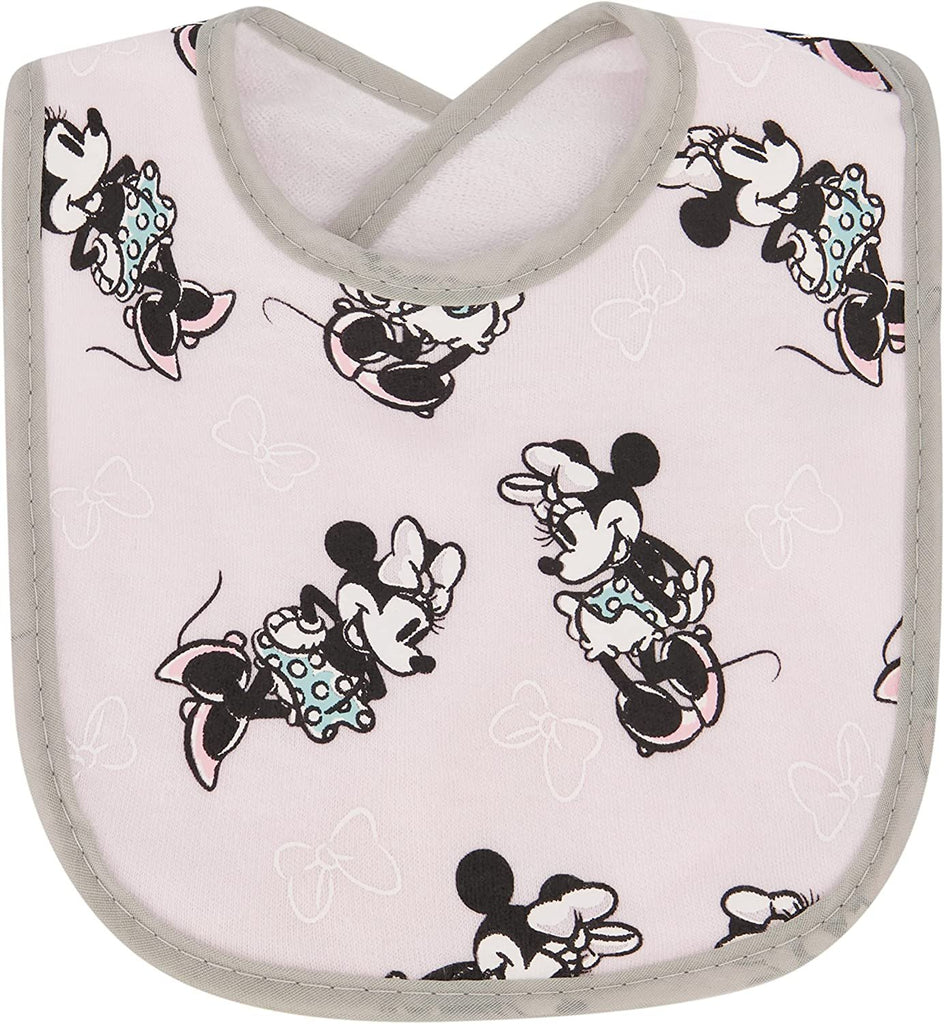 Disney 7-Pack Character Print Baby Bibs, Lightweight Feeding Teething & Drooling Infant and Toddler Cloth Bib