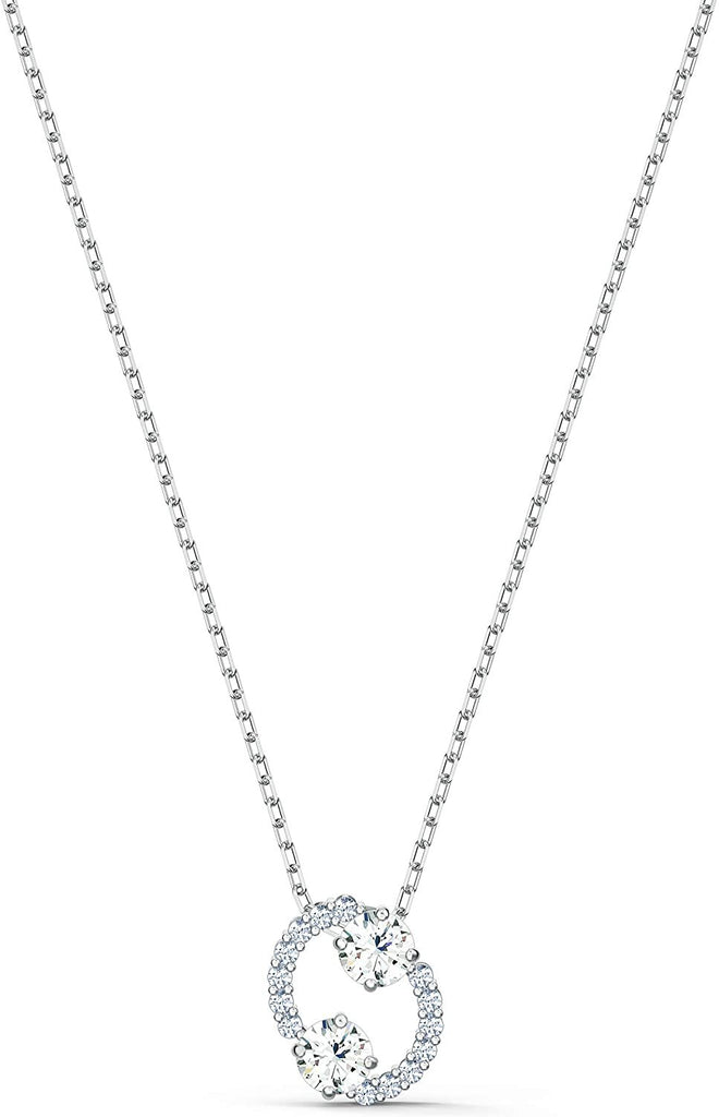 SWAROVSKI Women's All Zodiac Symbols Crystal Pendant, Mixed Metal Finish, Clear White Crystal Necklace Jewelry Collection