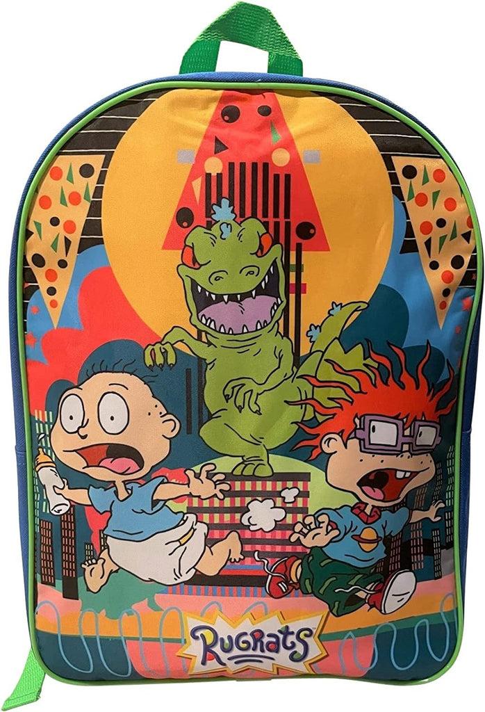 Rugrats Boy's 15" School Backpack (Blue-Green)