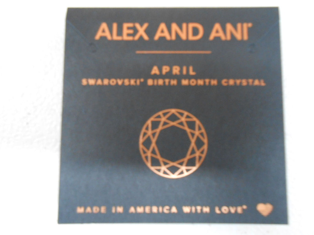 Alex and Ani Bangle Bar Imitation Birthstone Bangle Bracelet, 2.75"