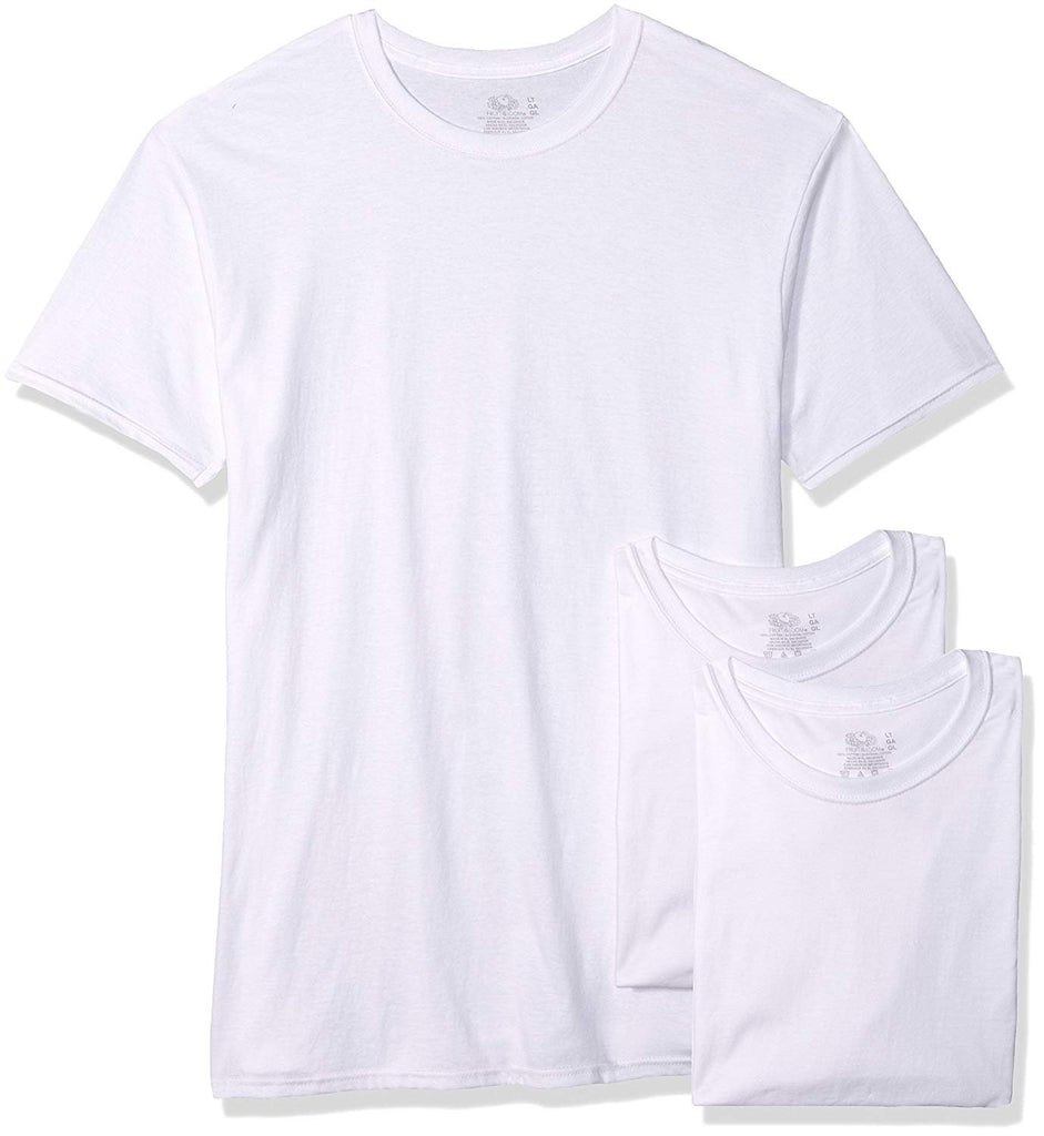 Fruit Of The Loom Men's Cotton Crew-Neck Tagless Undershirts Tanks T-Shirts