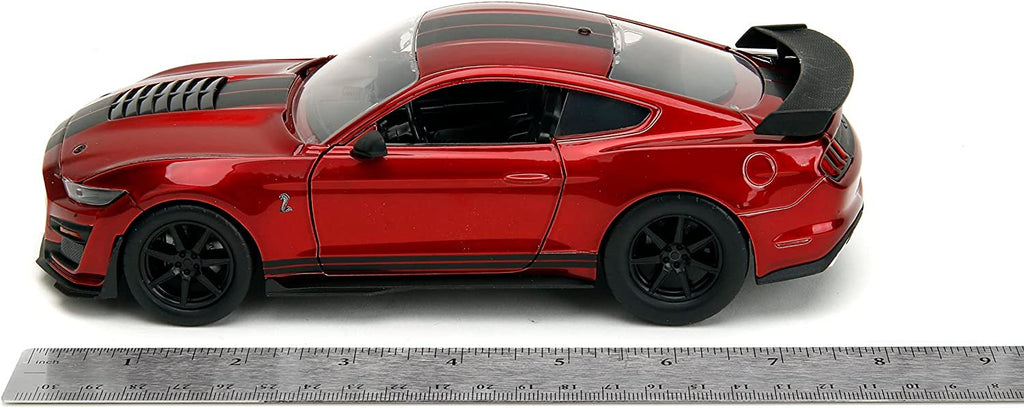 Big Time Muscle 1:24 2020 Ford Mustang Shelby GT 500 Die-cast Car Candy Red, Toys for Kids and Adults