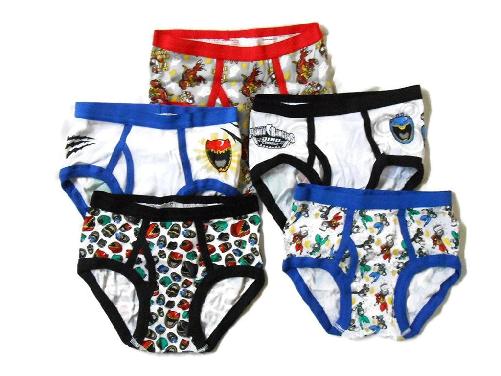 Handcraft Little Boys' Power Rangers  Brief (Pack of 5)