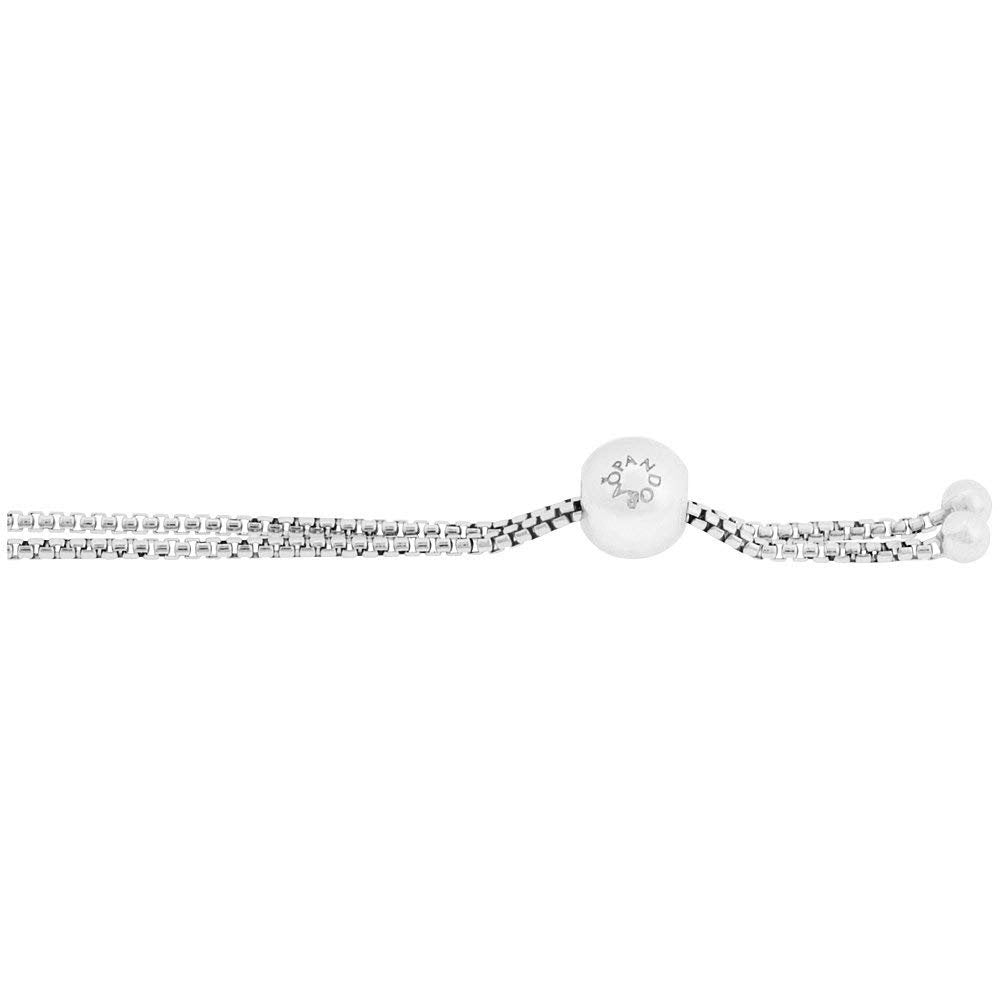 Pandora 590524CZ-2 Sterling Silver Sparkling Strand Bracelet 9.8 Inch (Adjustable)