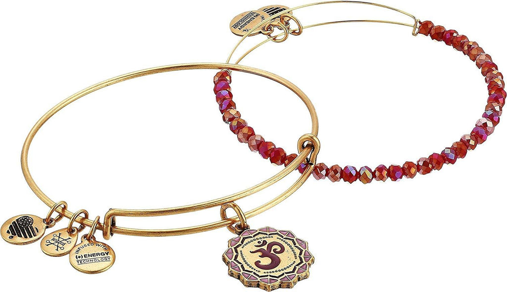 Alex and Ani Womens Color Infusion Om Set of 2