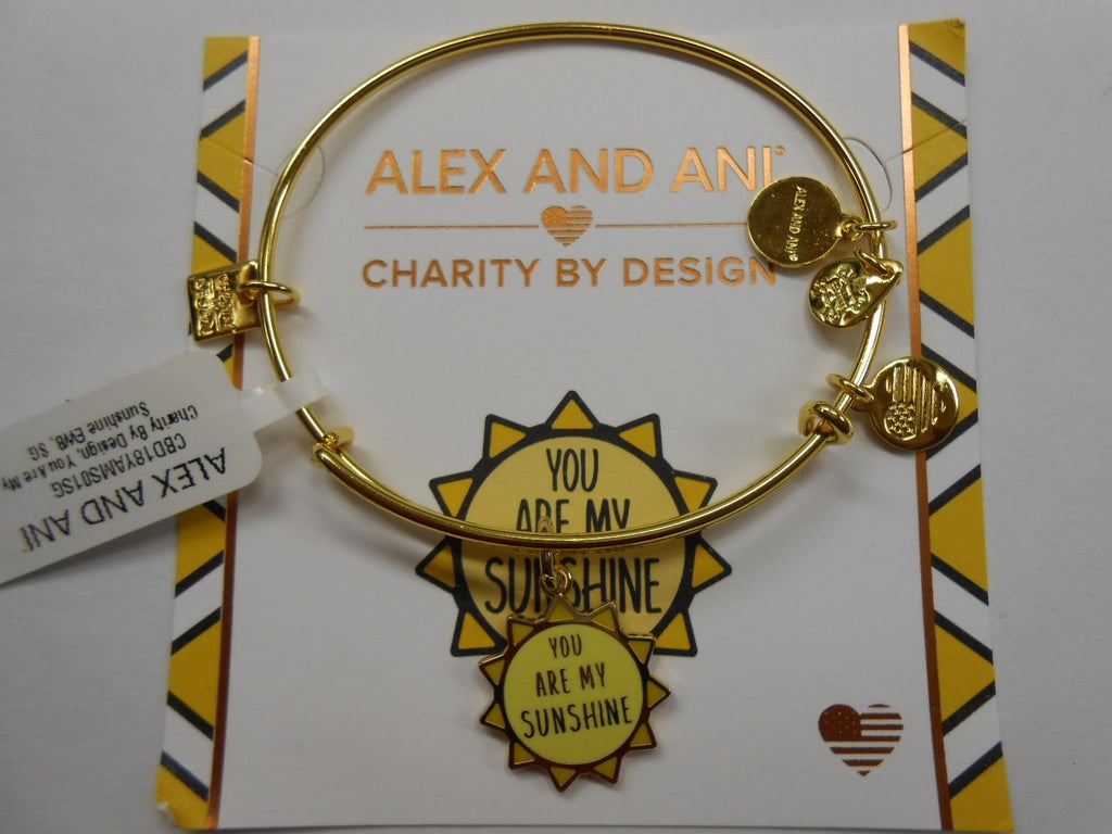 Alex and Ani Womens Charity by Design You are My Sunshine Bangle