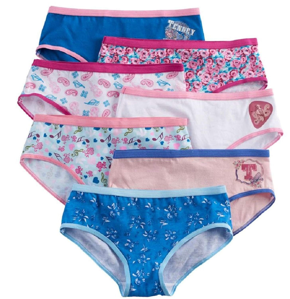 Girls American Girl Panties Hipster Underwear 7 Pairs Tenney Grant Sizes 6 8 10