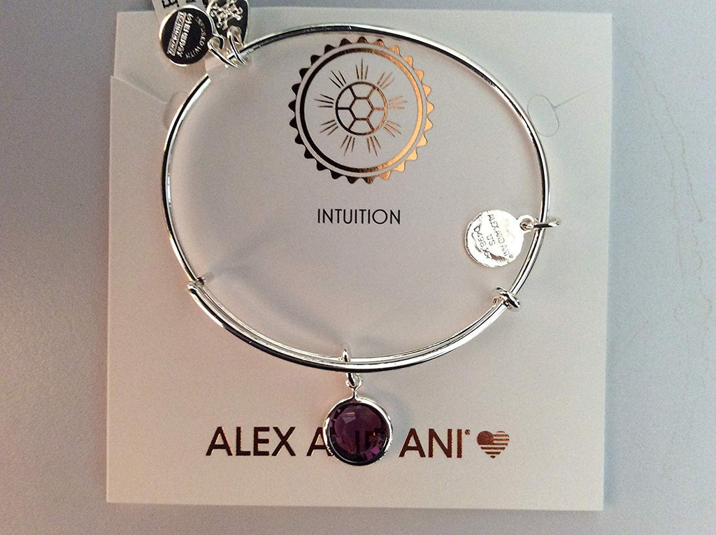 Alex and Ani February Color Code Shiny Silver NWTBC