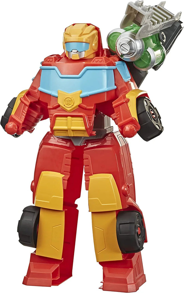 Transformers Playskool Heroes Rescue Bots Academy Rescue Power Hot Shot Converting Toy Robot, 14-Inch Collectible Action Figure Toy for Kids Ages 3 and Up