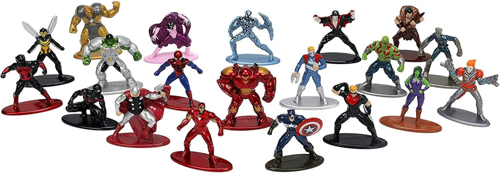 Jada Toys Marvel 1.65" Die-cast Metal Collectible Figures 20-Pack Wave 6, Toys for Kids and Adults