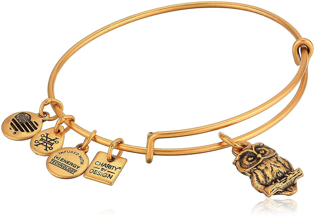 Alex and Ani Womens Charity by Design Owl II Bangle