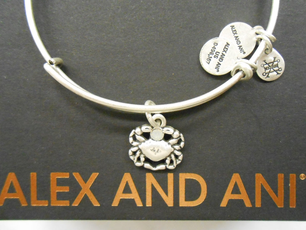 Alex and Ani Womens Crab Charm Bangle