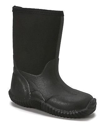 Brand New Children's Black Neoprene Snow Boots- Little and Big Kid's Sizes