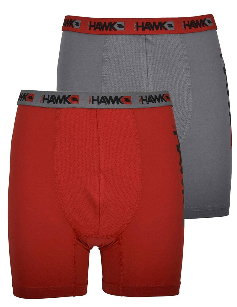 Tony Hawk Boys' Boxer Briefs 8-Pack Performance Dri Fusion Tech Compression No Fly Underwear