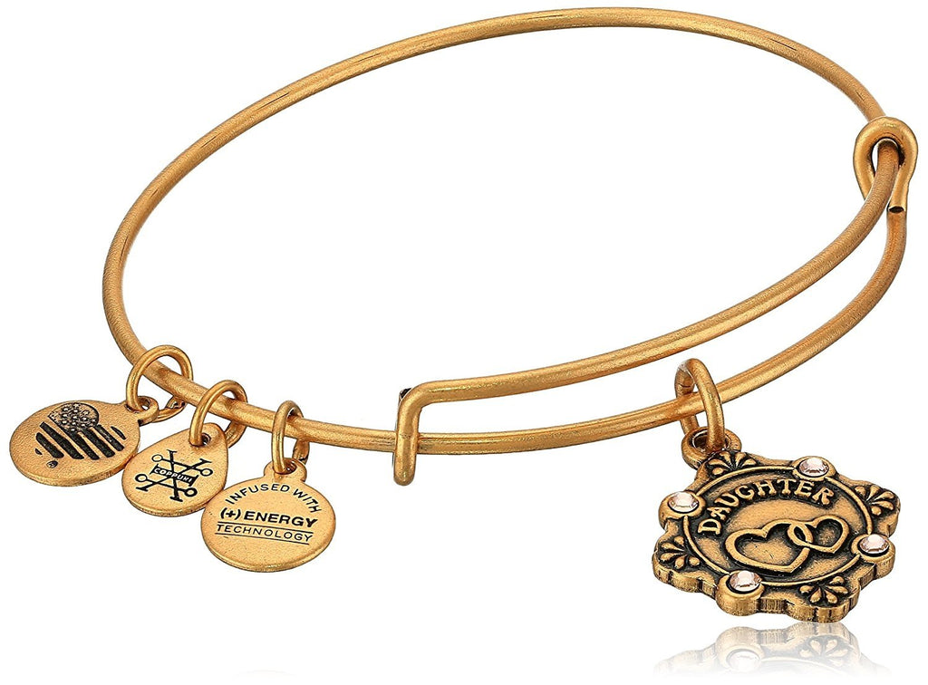 Alex and Ani Womens Because I Love You Daughter III Bangle