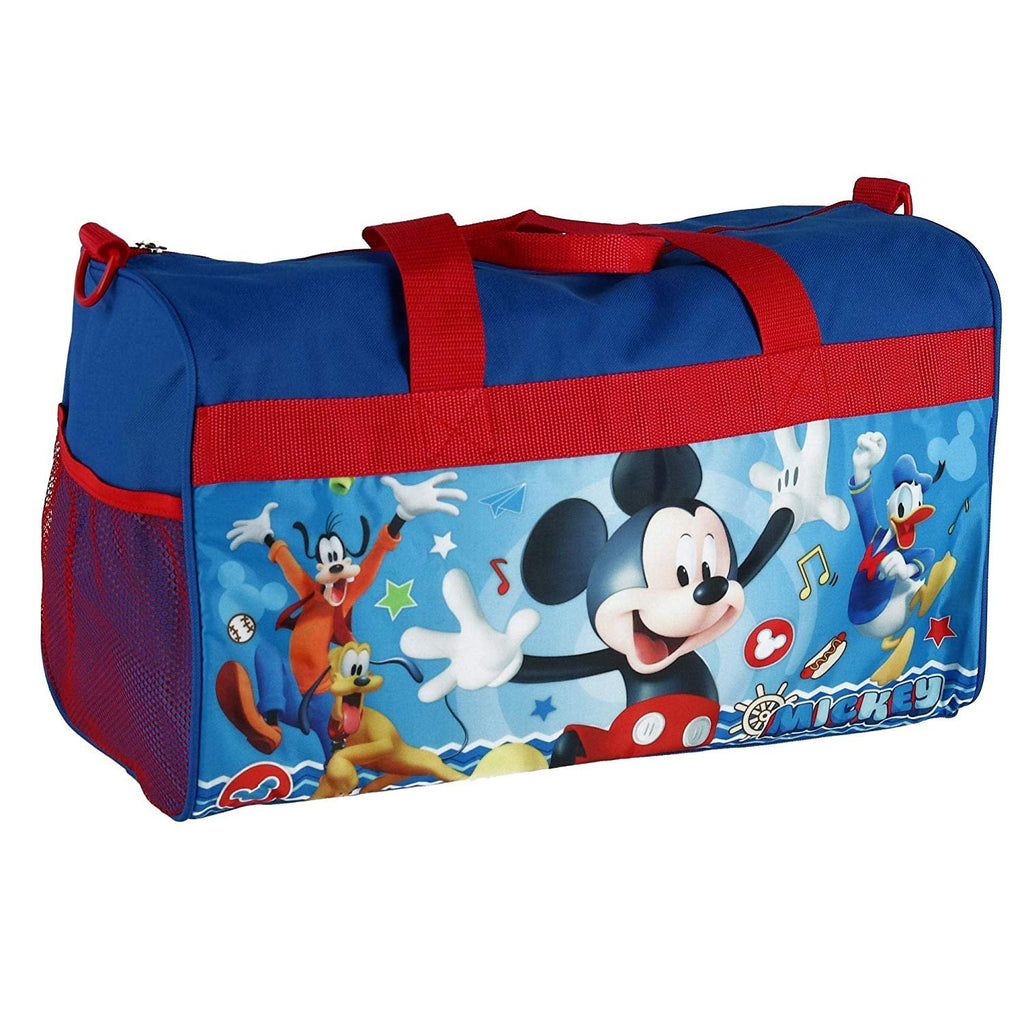 Boys 18" Mickey Mouse Blue/Red Duffel Bag Standard