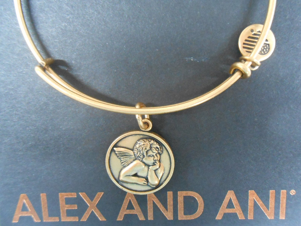 Alex and Ani Women's Charity by Design - Cherub Expandable Charm Bangle Bracelet