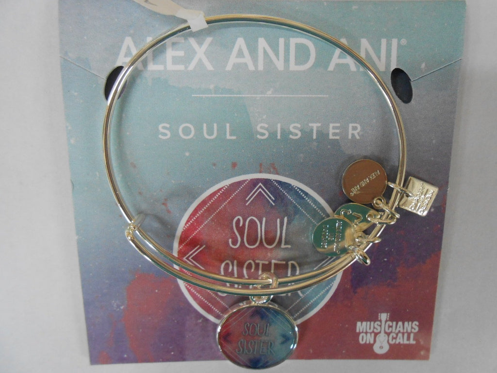 Alex and Ani Soul Sister Charm Bangle | Musicians On Call Shiny Silver Finish CBD16SSSS