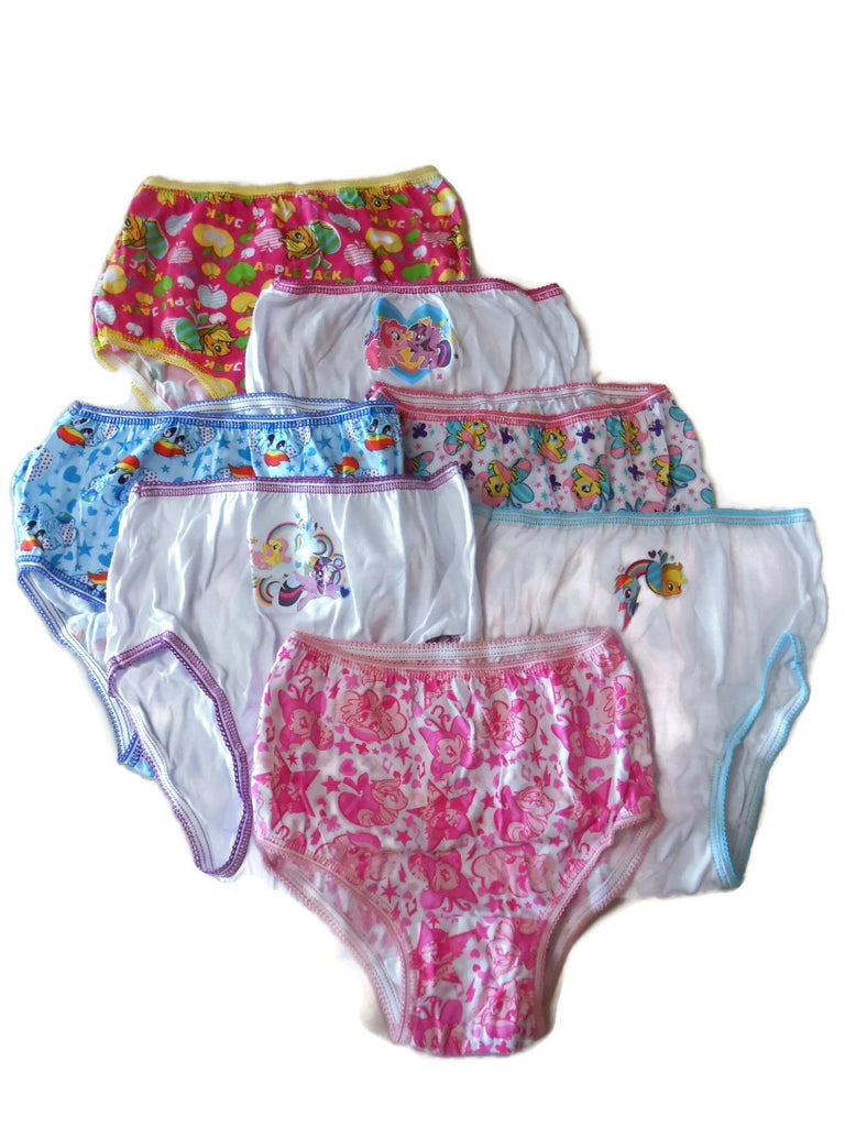 Handcraft Little Girls'  My Little Pony Rotating Print  Underwear Set (Pack of 7)