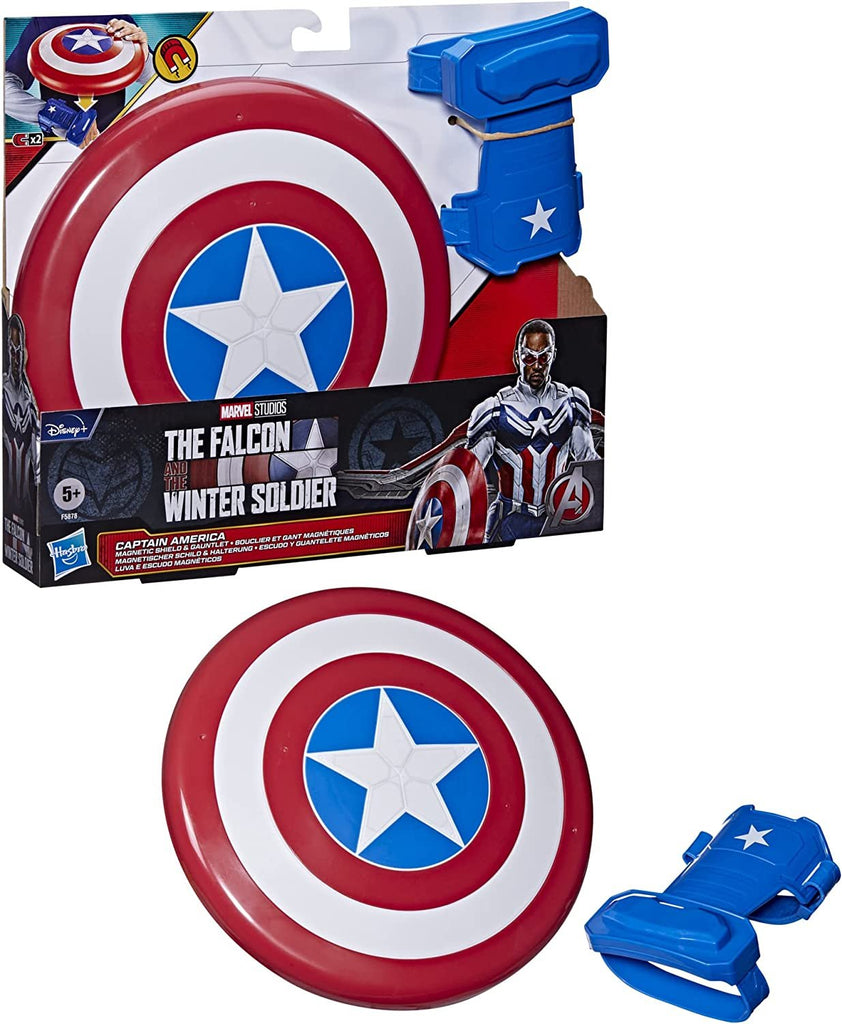 Marvel The Falcon and The Winter Soldier Captain America Magnetic Shield & Gauntlet Roleplay Set