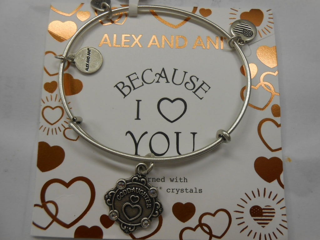 Alex and Ani Women's Because I Love You Goddaughter II Bangle