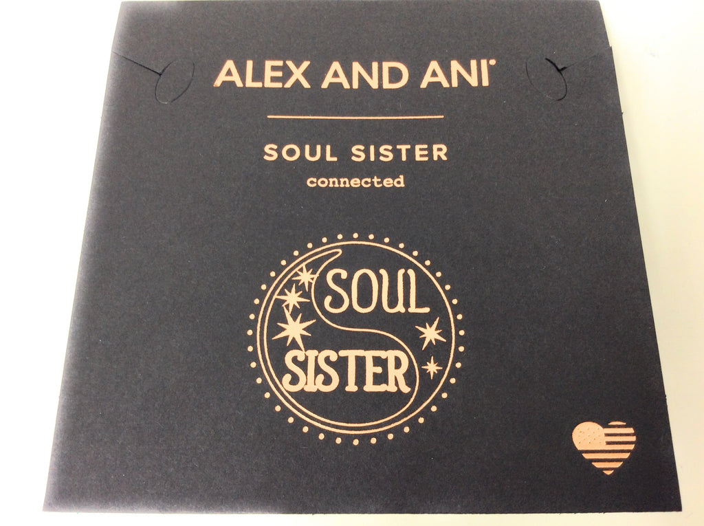 Alex and Ani Womens Soul Sister EWB Bangle Bracelet, Rafaelian Silver, Expandable