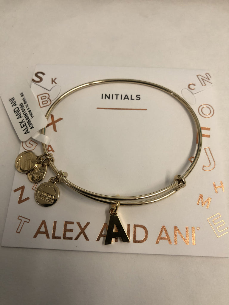 Alex and Ani Initial A III Bangle Bracelet