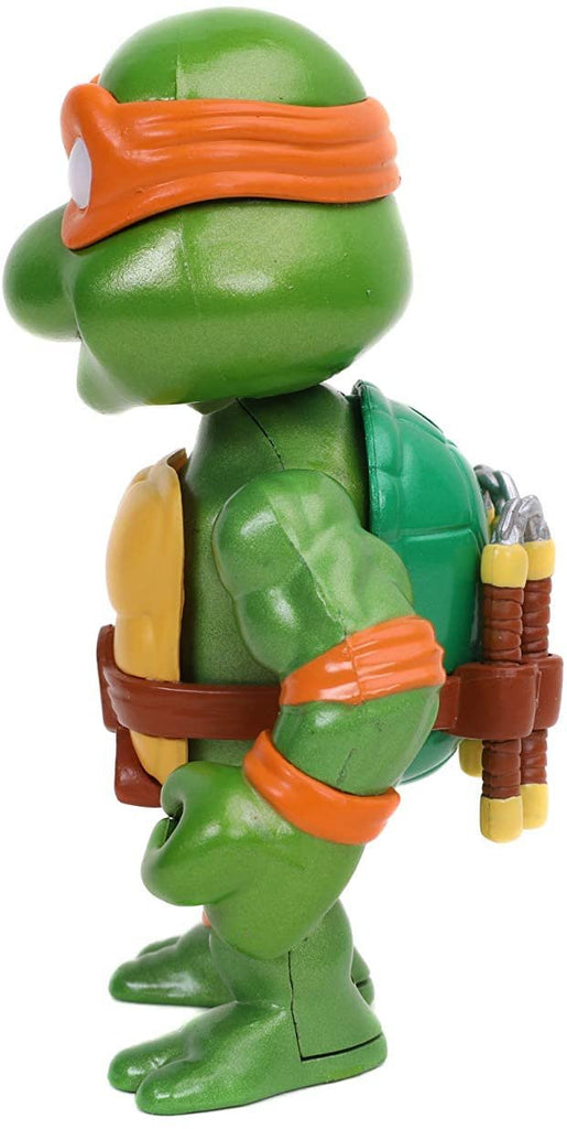 Jada Toys Teenage Mutant Ninja Turtles 4 Michelangelo Die-cast Figure, Toys for Kids and Adults, Orange, 31848