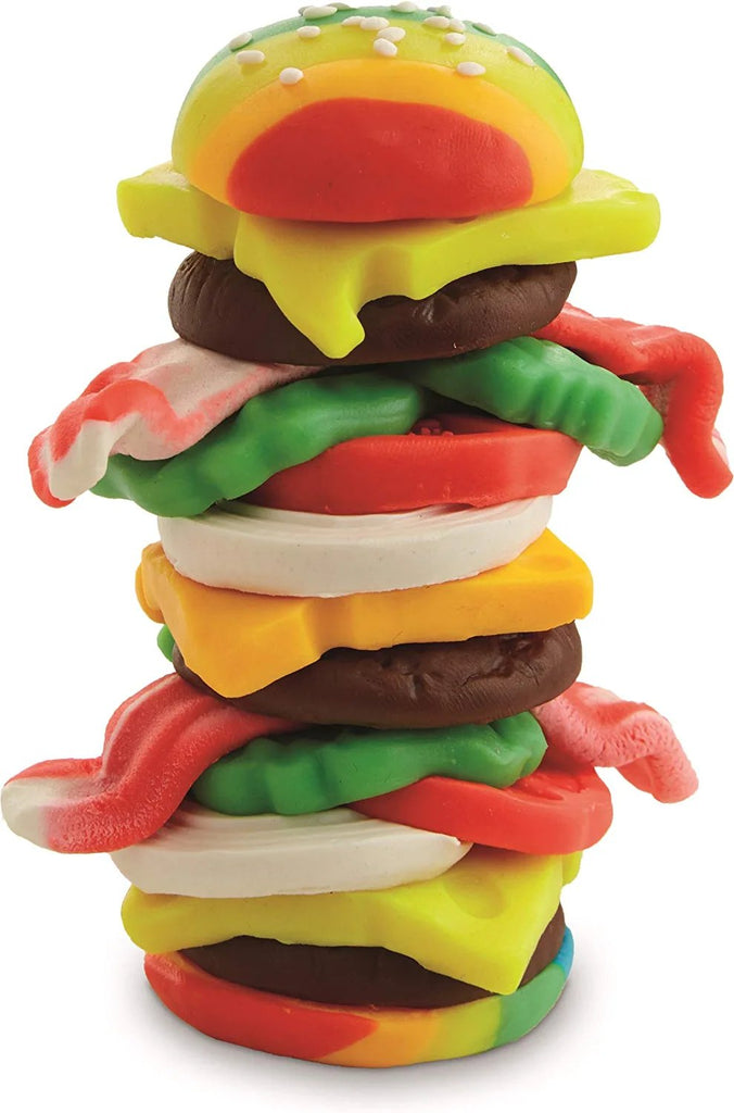 Play-Doh Kitchen Creations Burger and Fries Set with 8 Non-Toxic Colors