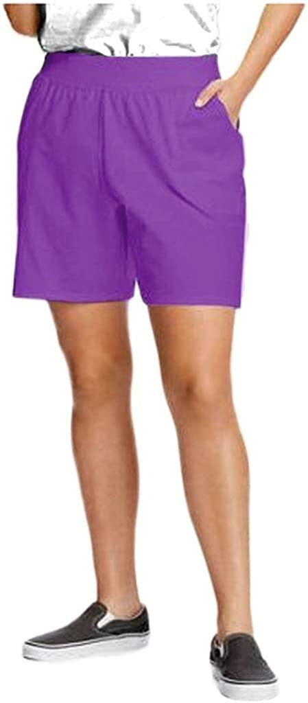 Just My Size Women's Plus Cotton Jersey Pull-On Shorts