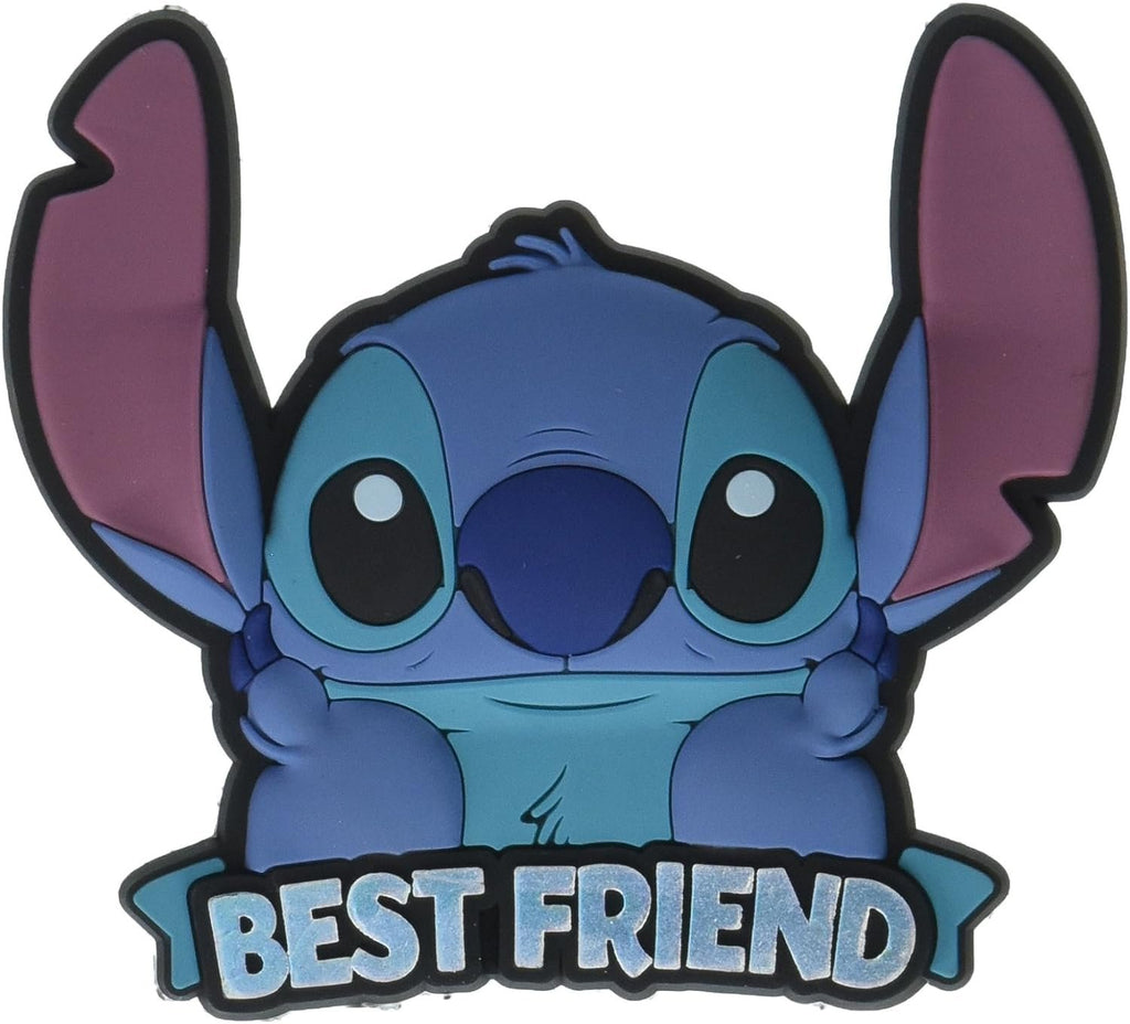 Disney Stitch Best Friend Soft Touch PVC Magnet Novelty Collectible, 3"