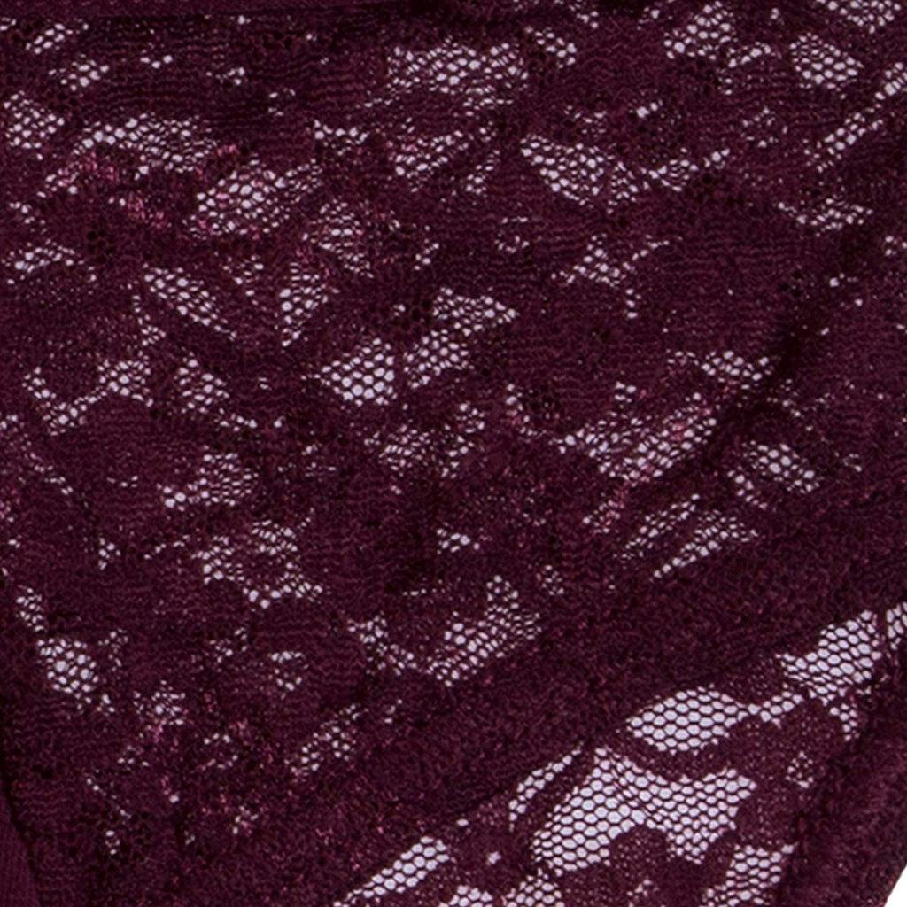 Donna Loren Women's Floral Lace Detail Classic Panties, 3-Piece Set