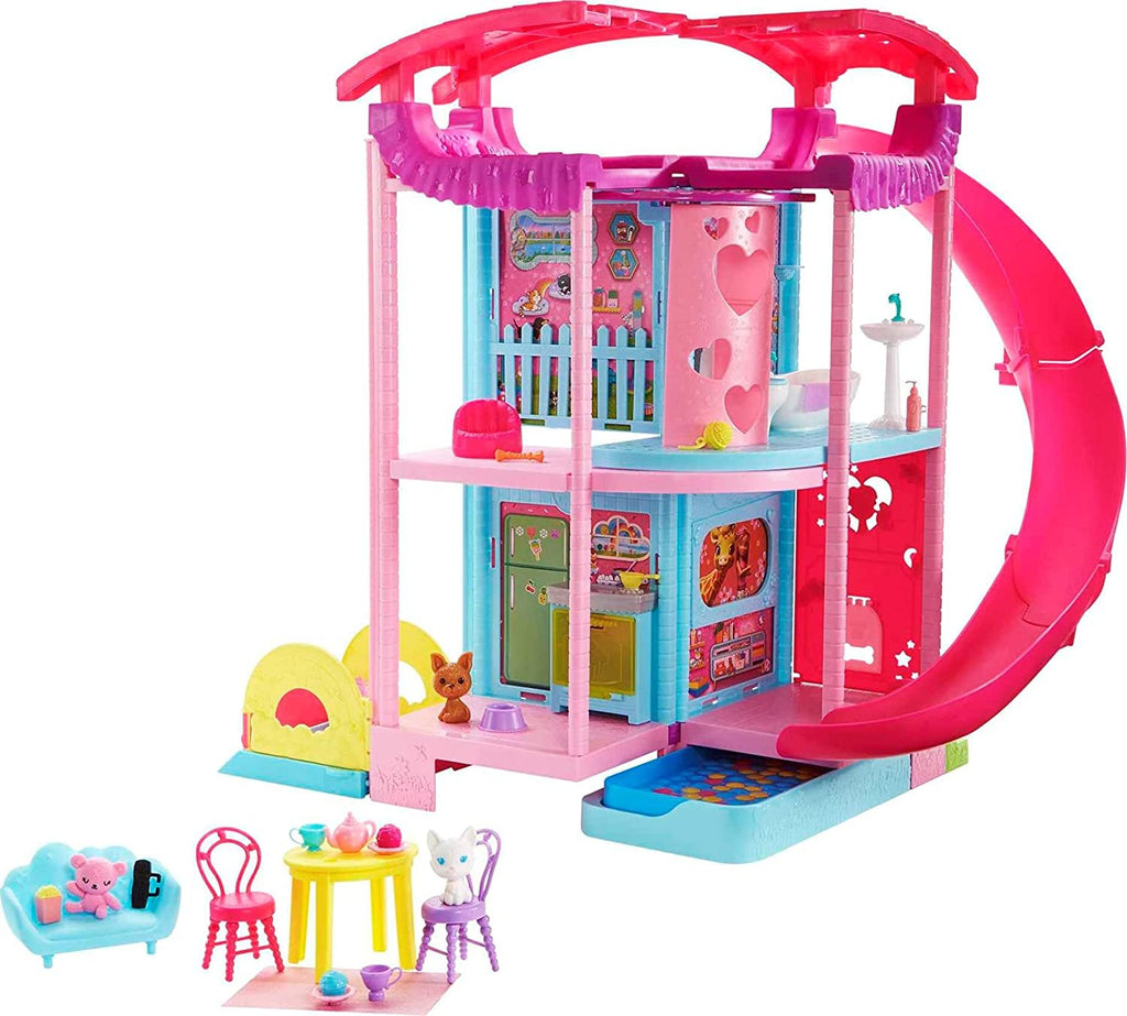 Barbie Doll House, Chelsea Playhouse with 2 Pets, Furniture and Accessories, Elevator, Pool, Slide, Ball Pit and More [Amazon Exclusive]