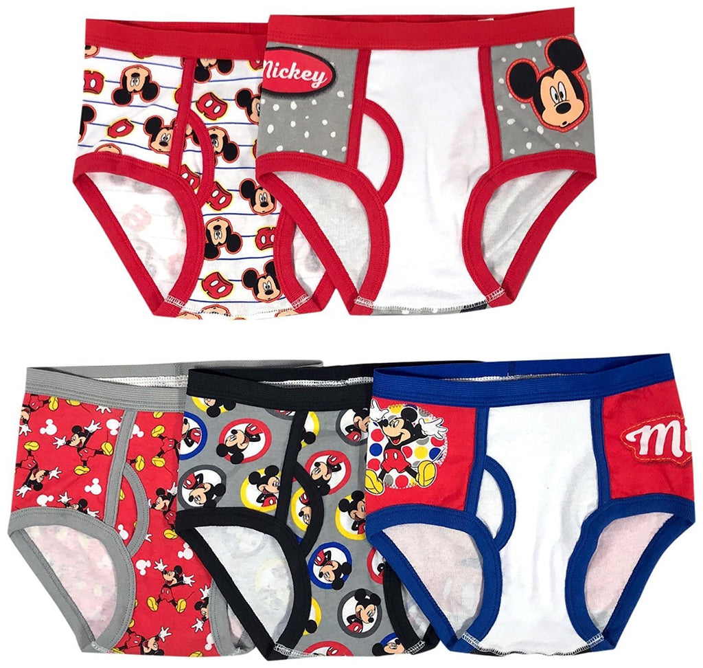 Disney Boys' 5-Pack Mickey Mouse Brief Underwear
