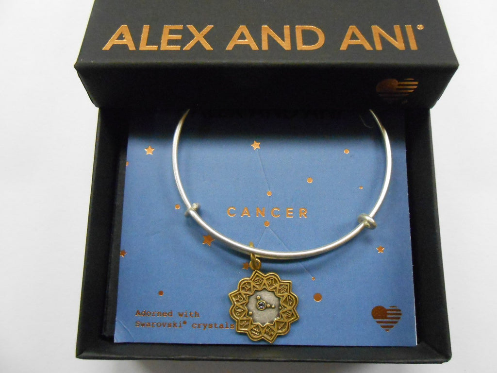 Alex and Ani Cancer Two Tone Bangle Bracelet NWTBC