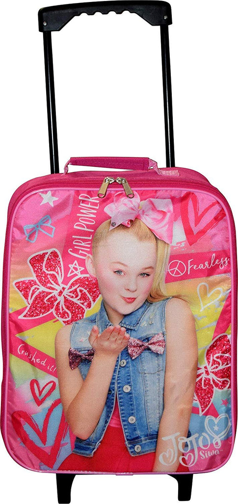 Nickelodeon JoJo Siwa Girl's 15" Collapsible Wheeled Pilot Case - Rolling Luggage