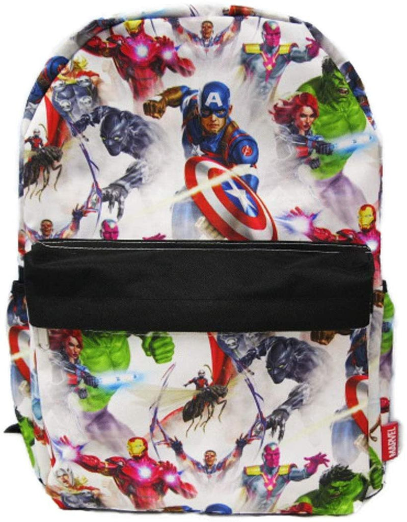 Marvel Avengers 16 inch All Over Print Deluxe Backpack With Laptop Compartment