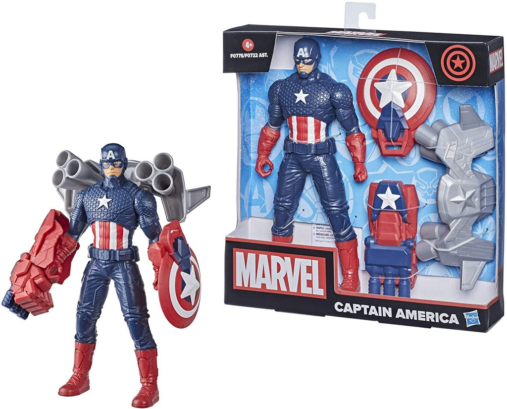 Hasbro Marvel Captain America Toy 9.5-inch Action Super Heroes Figure and Gear