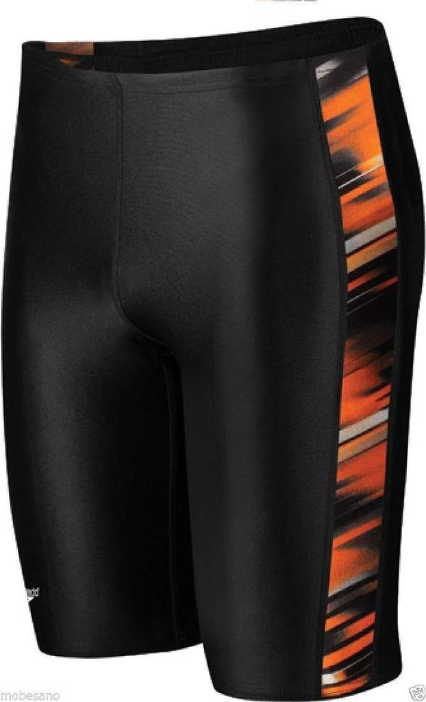 Speedo Boy's Xtra Life Lycra Fractal Point Jammer DEEP ORANGE Sizes 20-28