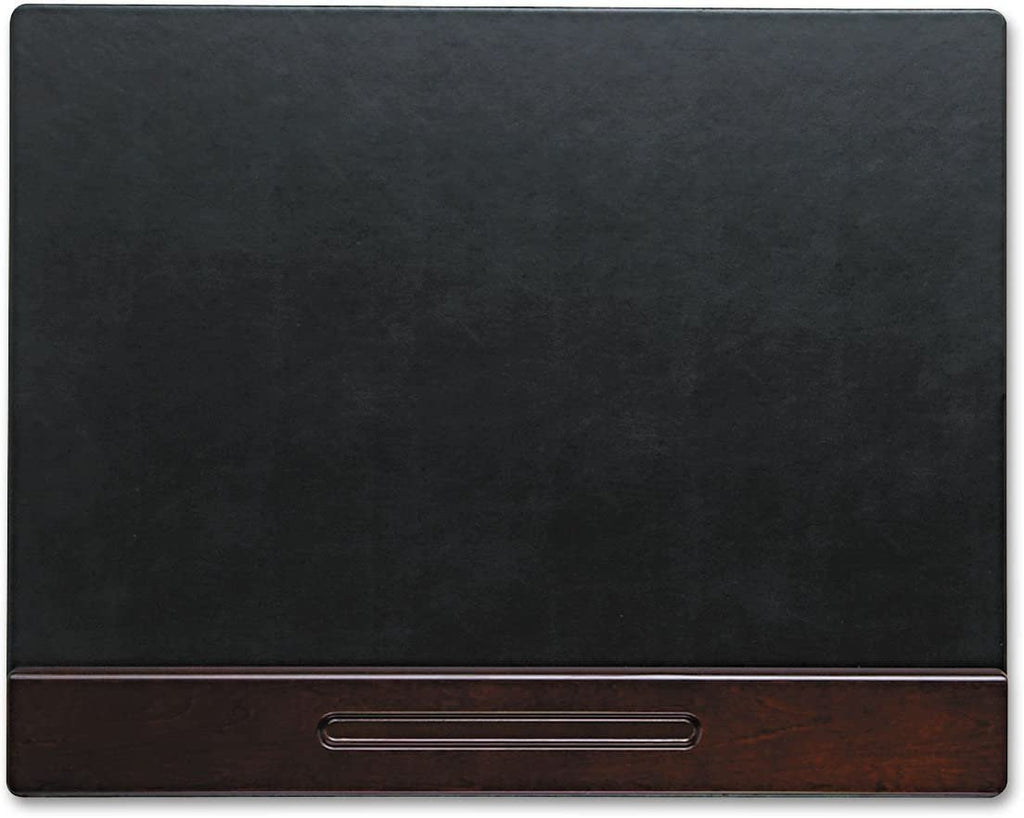 Wood Tone Desk Pad, Mahogany, 24 x 19